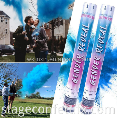 Blue Pink Boy Girl Gender Reveal Party Fournions BioDedable Confetti Launcher Baby Shower Party